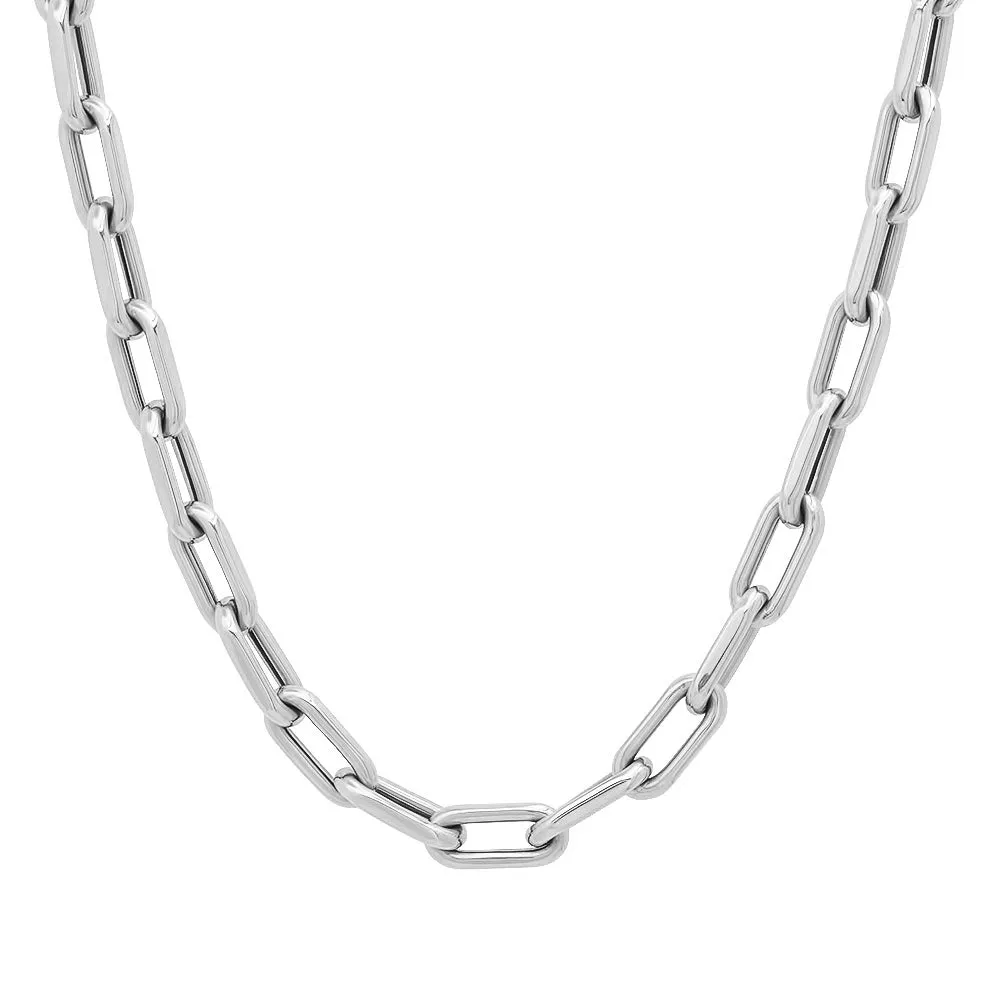 Grande Luxe Link Drawn Gold Cable Chain Necklace