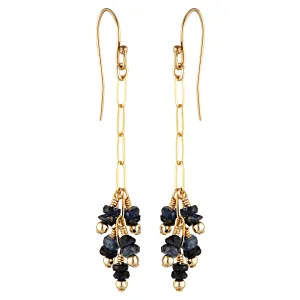 Grappa Earrings ~ Sapphire