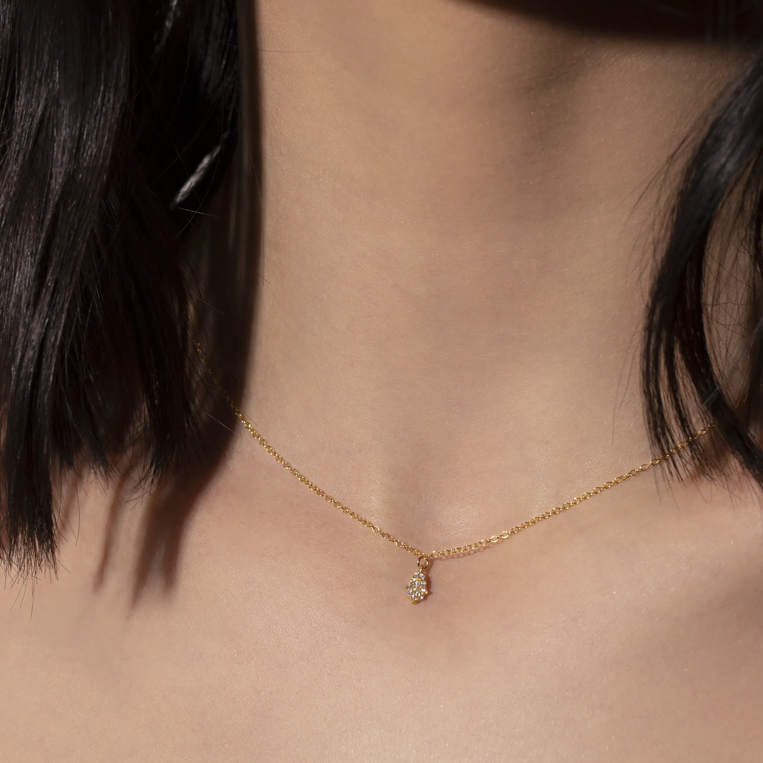Halle Hamsa Necklace