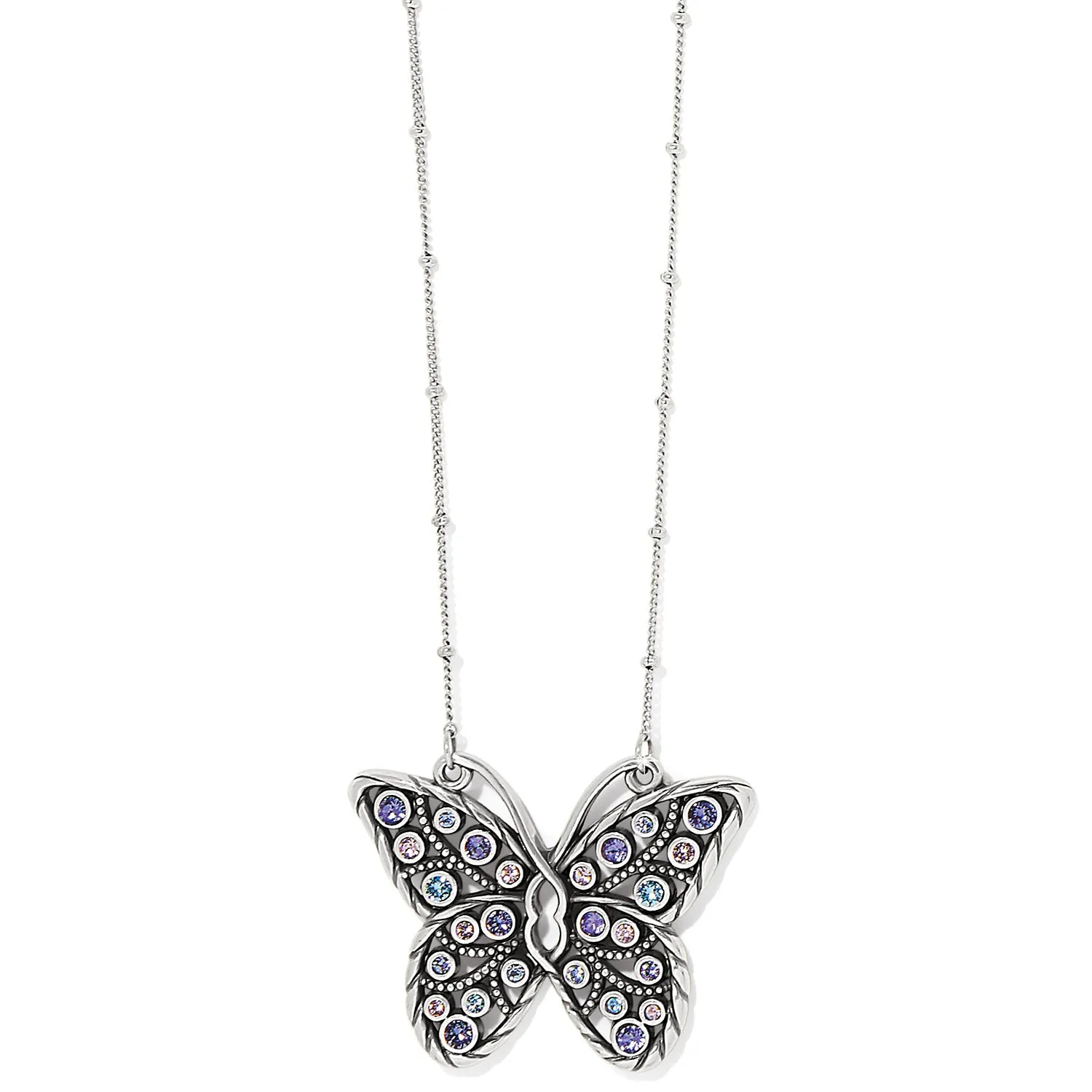 Halo Gems Monarch Butterfly Necklace - JM7564