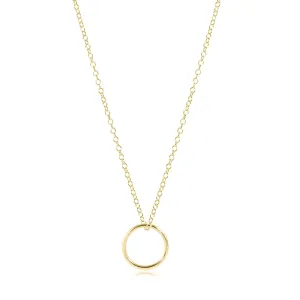 Halo Gold Charm Gold Necklace