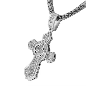 Halo Latin Cross Pendant