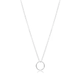 Halo Sterling Charm Necklace