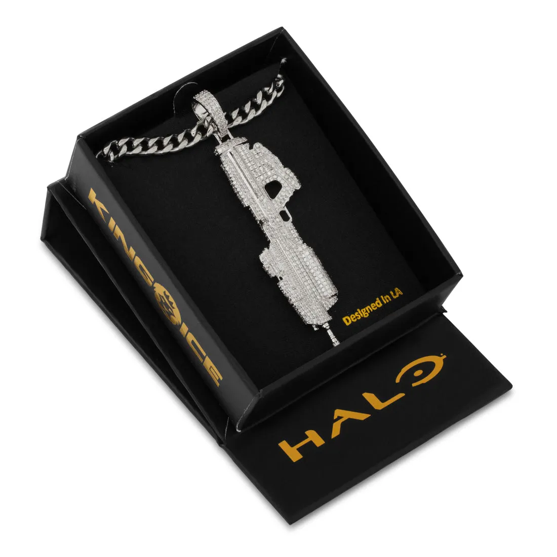 Halo x King Ice - MA5C Assault Rifle Necklace