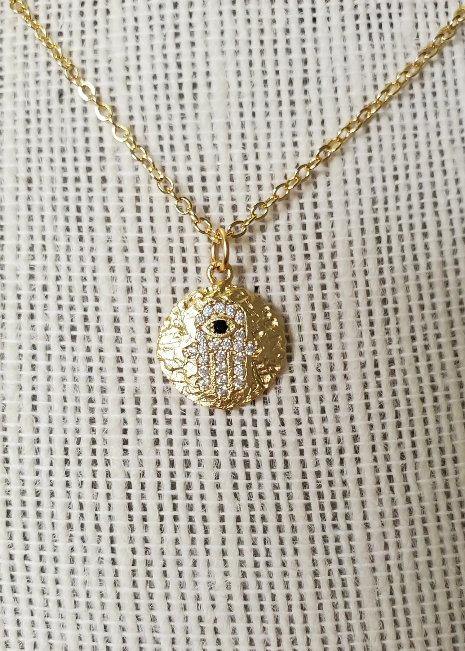 Hamsa Charm Necklace