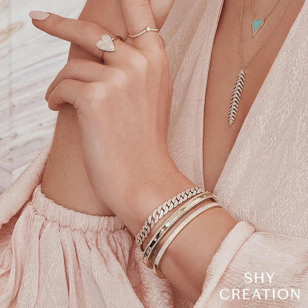Havana Diamond Pavé Link Bracelet