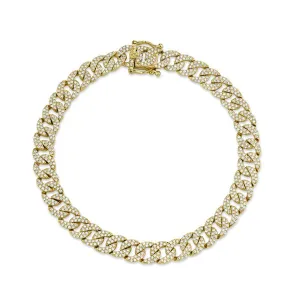 Havana Diamond Pavé Link Bracelet
