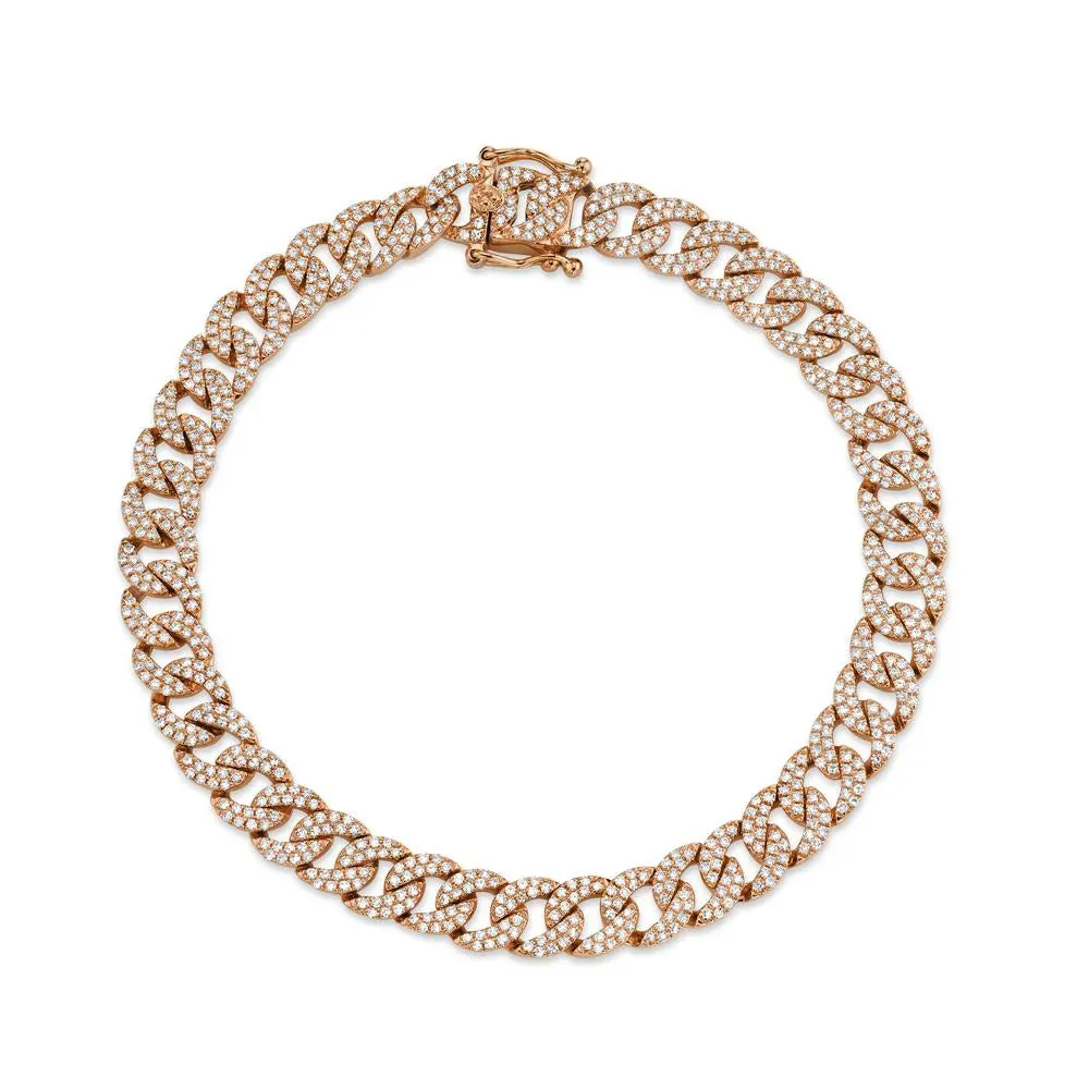 Havana Diamond Pavé Link Bracelet