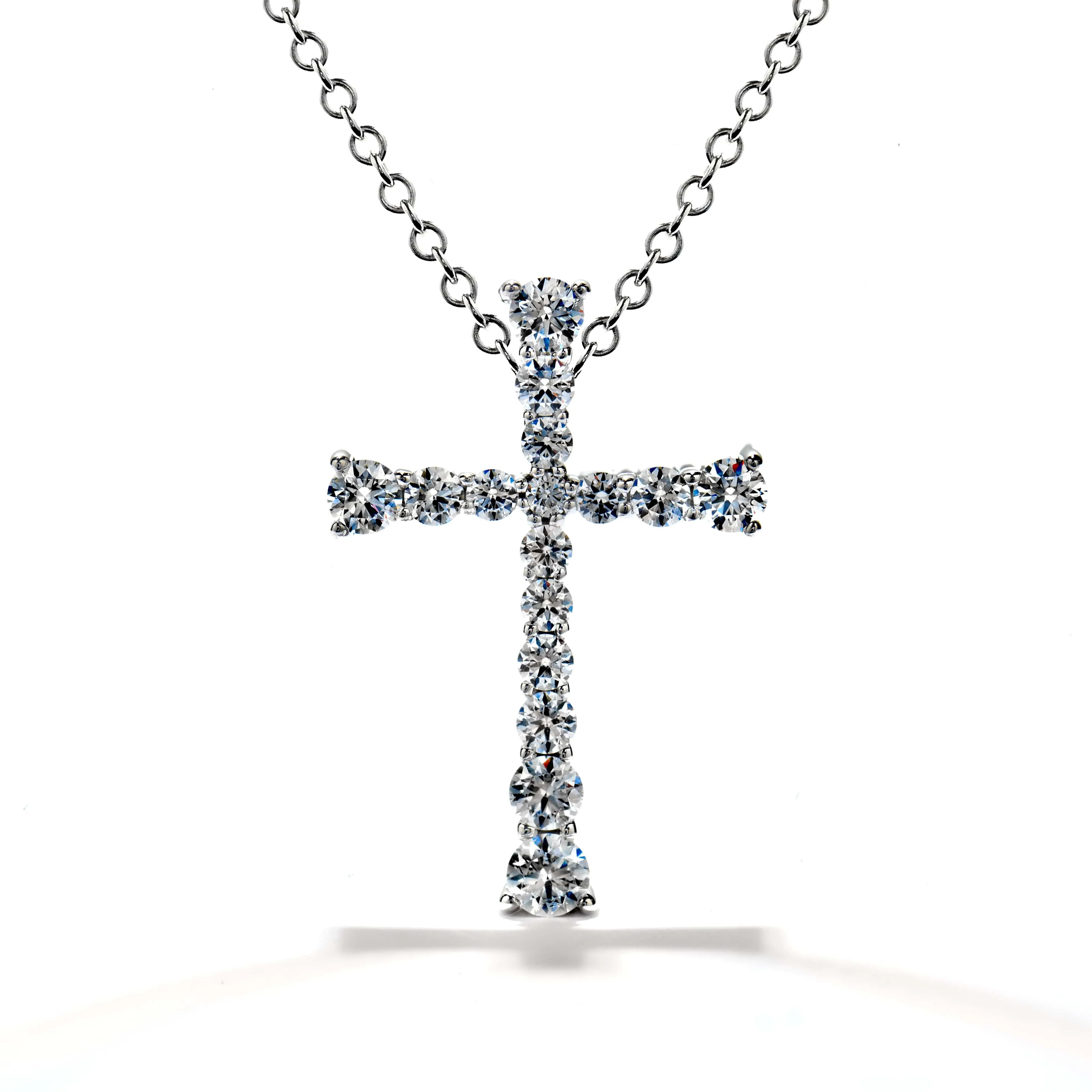 Hearts on Fire - Divine Journey Cross Pendant