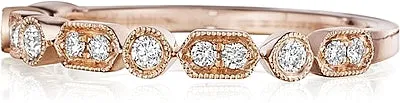 Henri Daussi Pave Diamond Wedding Band