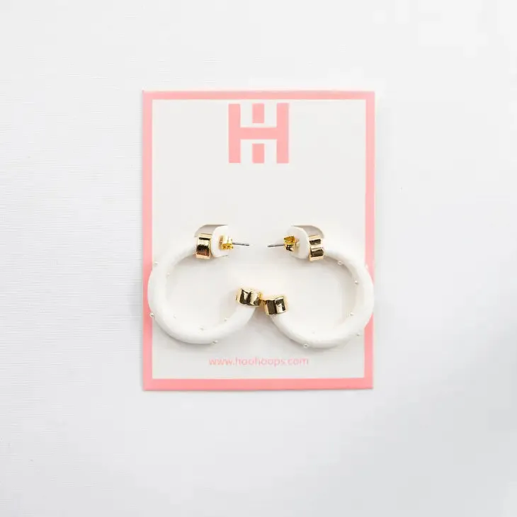 Hoo Hoop Minis, White with Pearls
