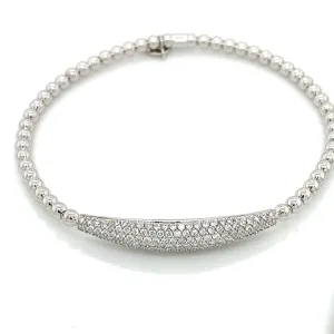 Hulchi Belluni Stretch Bracelet with Diamonds