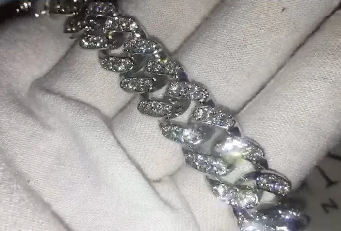 Iced Out Chain | Iced Out Necklace | Iced Out Bracelet | Mens Iced Out Chains | Cuban Link Chain | Mens Chain | Iced Out Bracelet | Bracelet