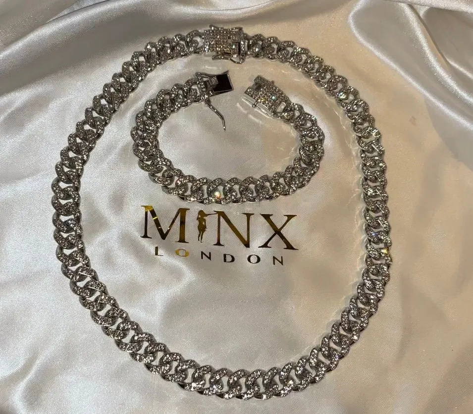 Iced Out Chain | Iced Out Necklace | Iced Out Bracelet | Mens Iced Out Chains | Cuban Link Chain | Mens Chain | Iced Out Bracelet | Bracelet