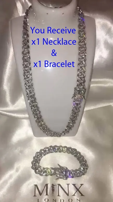 Iced Out Chain | Iced Out Necklace | Iced Out Bracelet | Mens Iced Out Chains | Cuban Link Chain | Mens Chain | Iced Out Bracelet | Bracelet