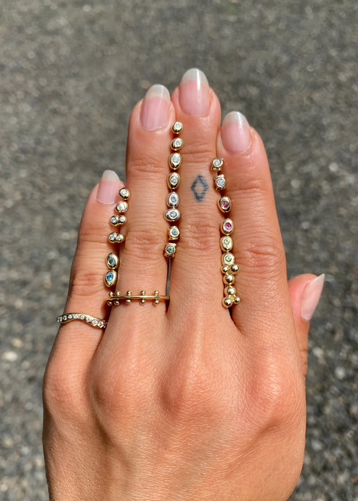 In Stock | Yellow Sapphire Mini Pebble Studs