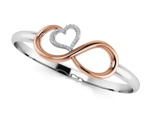 Infinite Hearts Diamond Bangle with 0.14 ct.(finished) 1mm