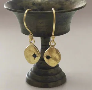 Jaipur gold jewellery || signet stone drop earring