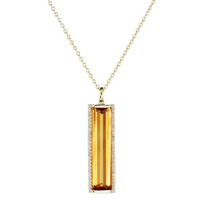 Jane Taylor Rosebud Collection Vertical Pendant