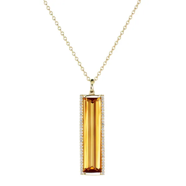 Jane Taylor Rosebud Collection Vertical Pendant