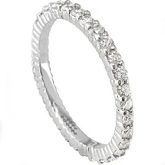 Jeff Cooper Round Diamond Eternity Wedding Band