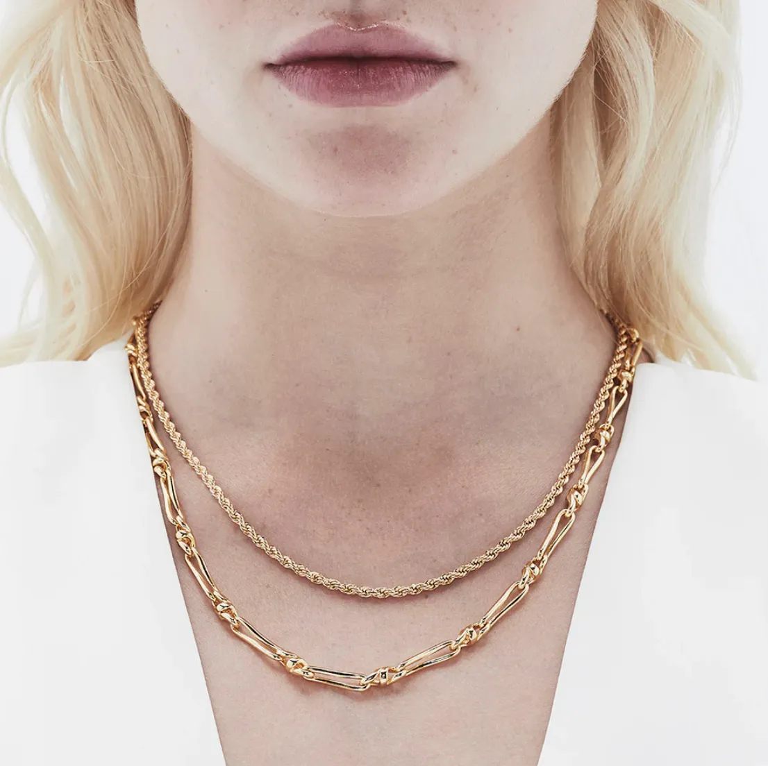Jolie and Deen Cecile Necklace Gold