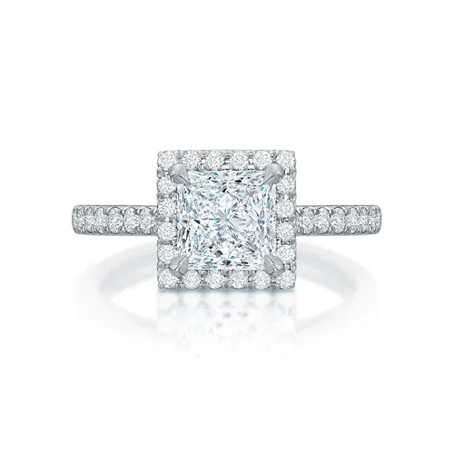 Kate 1.22 ct Princess Cut Diamond Halo
