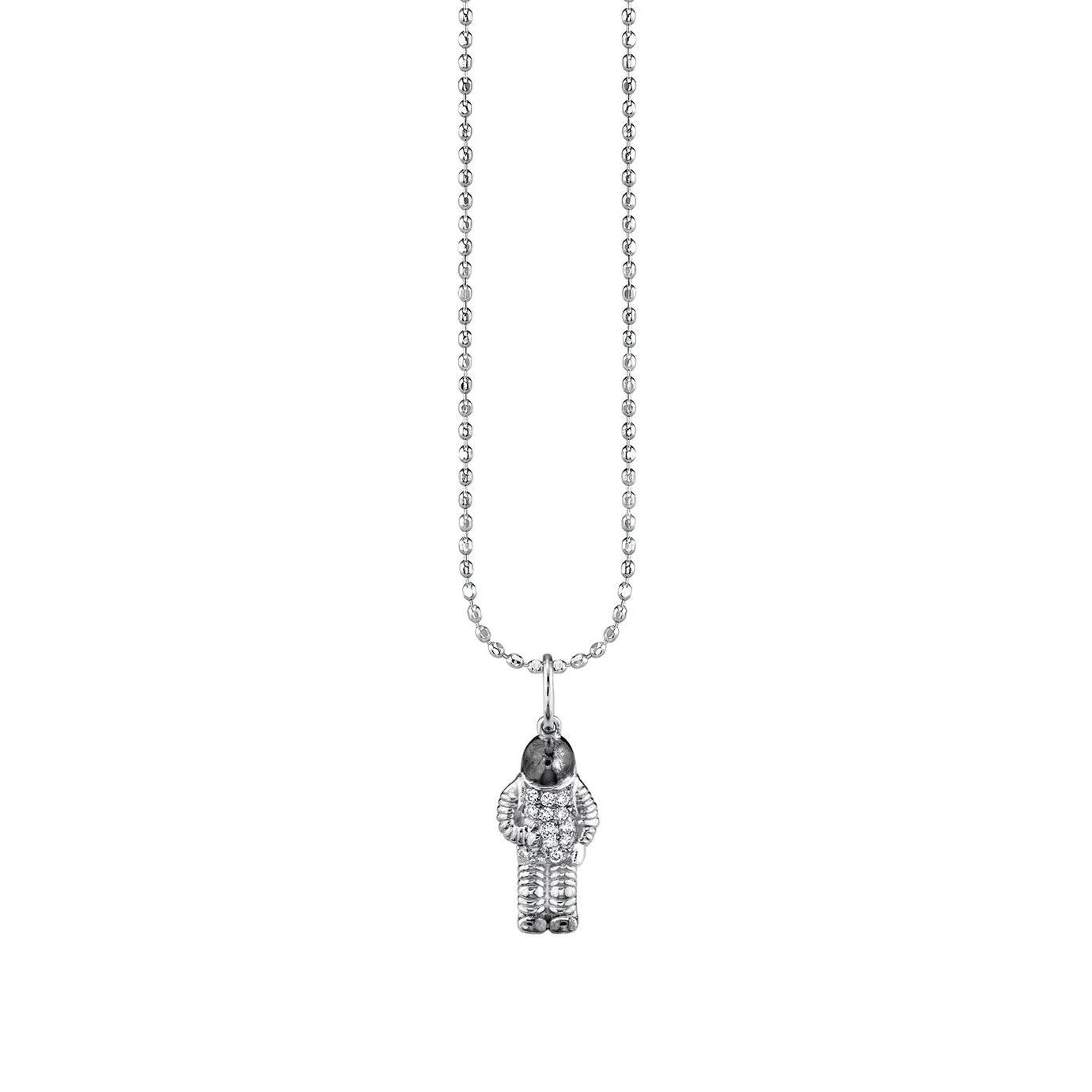 Kids Collection Gold & Diamond Astronaut Necklace