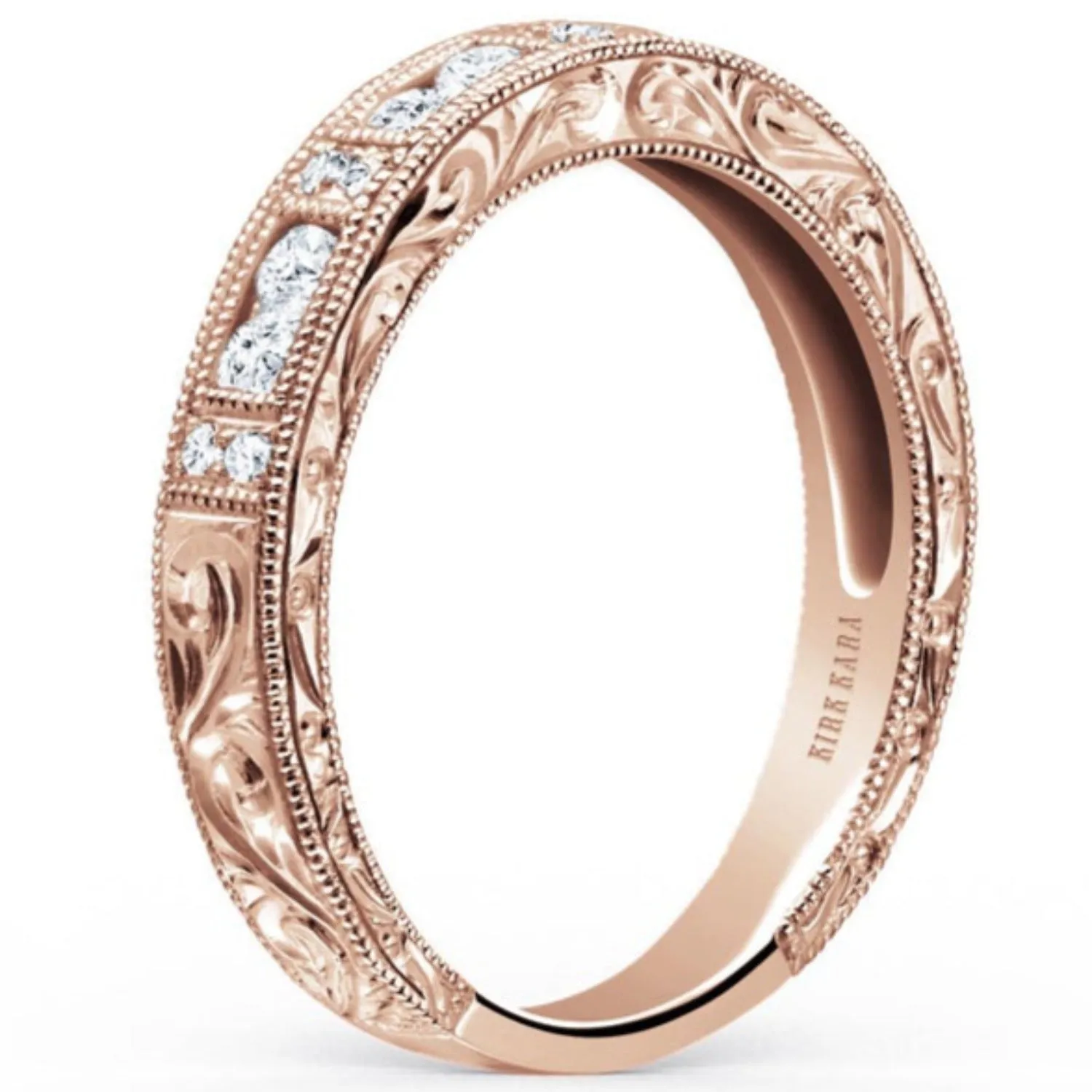 Kirk Kara "Charlotte" Princess Cut Diamond Wedding Band