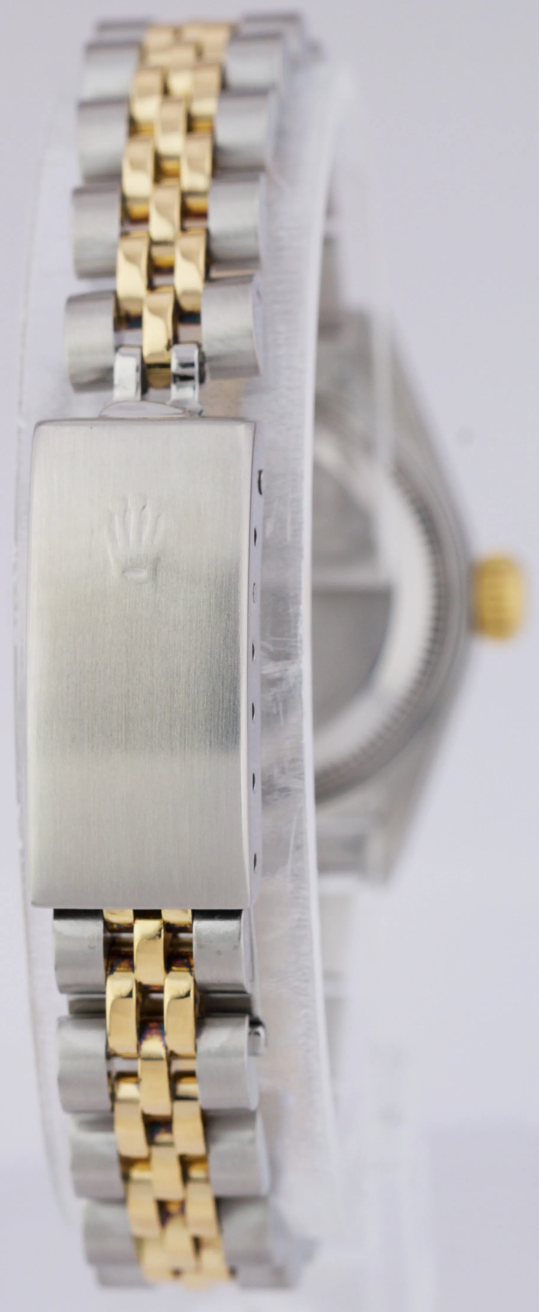 Ladies Rolex DateJust 26mm Blue Two-Tone 18K Gold Stainless Jubilee Watch 69173