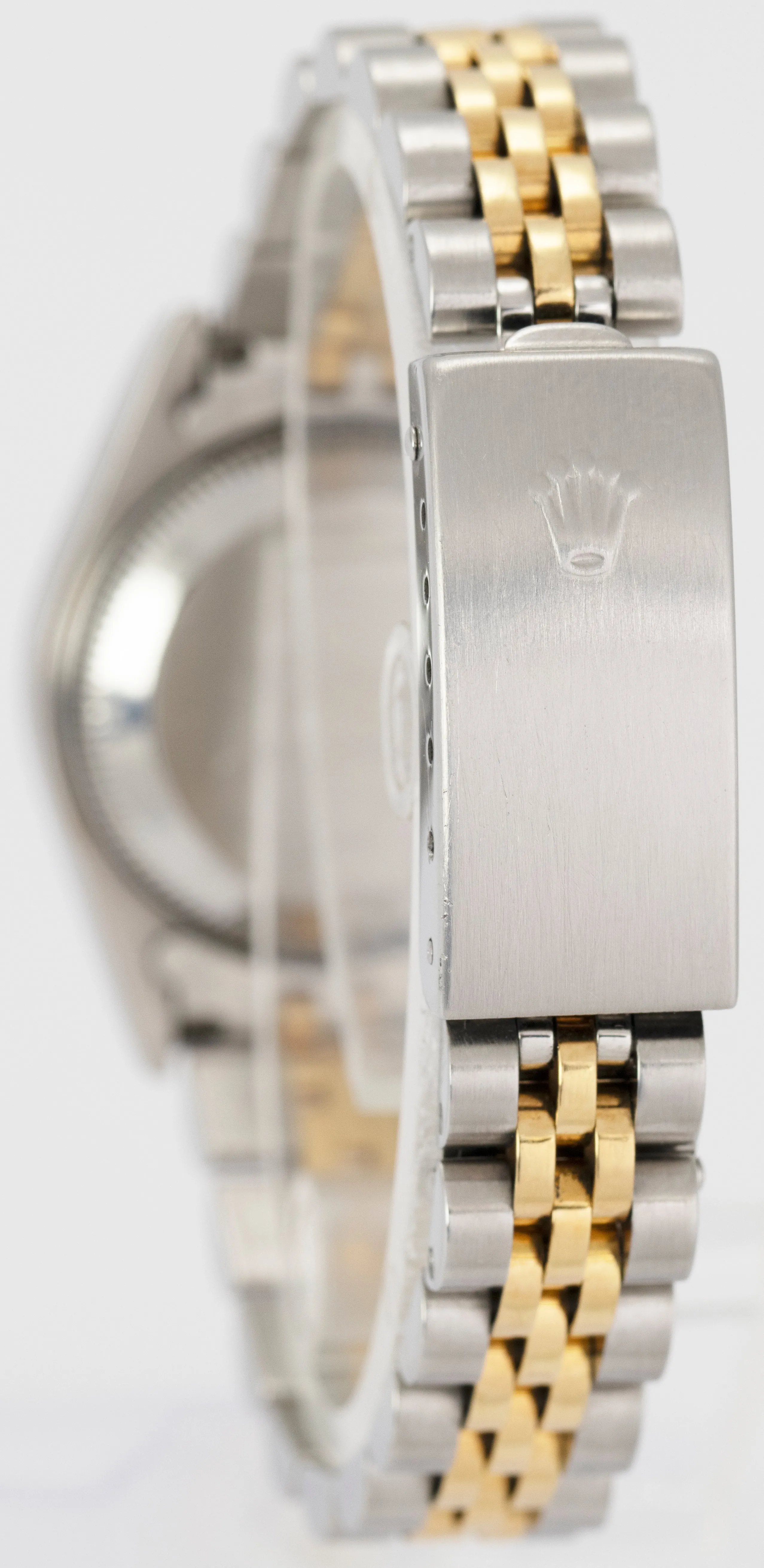 Ladies Rolex DateJust 26mm White Two-Tone Gold NO-HOLES Jubilee Watch 69173