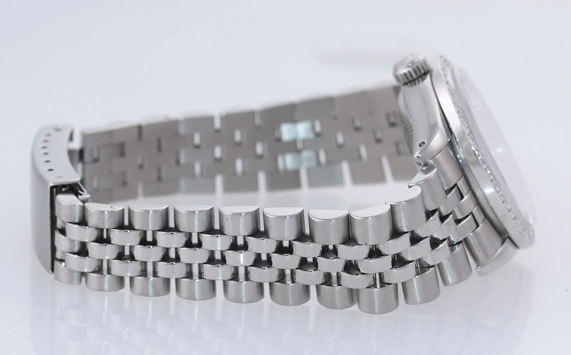 Ladies Rolex DateJust Mid-Size 31mm MOP Diamond 68240 Steel Jubilee Watch