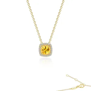 Lafonn 0.76 CTW Cushion-Cut Halo Necklace