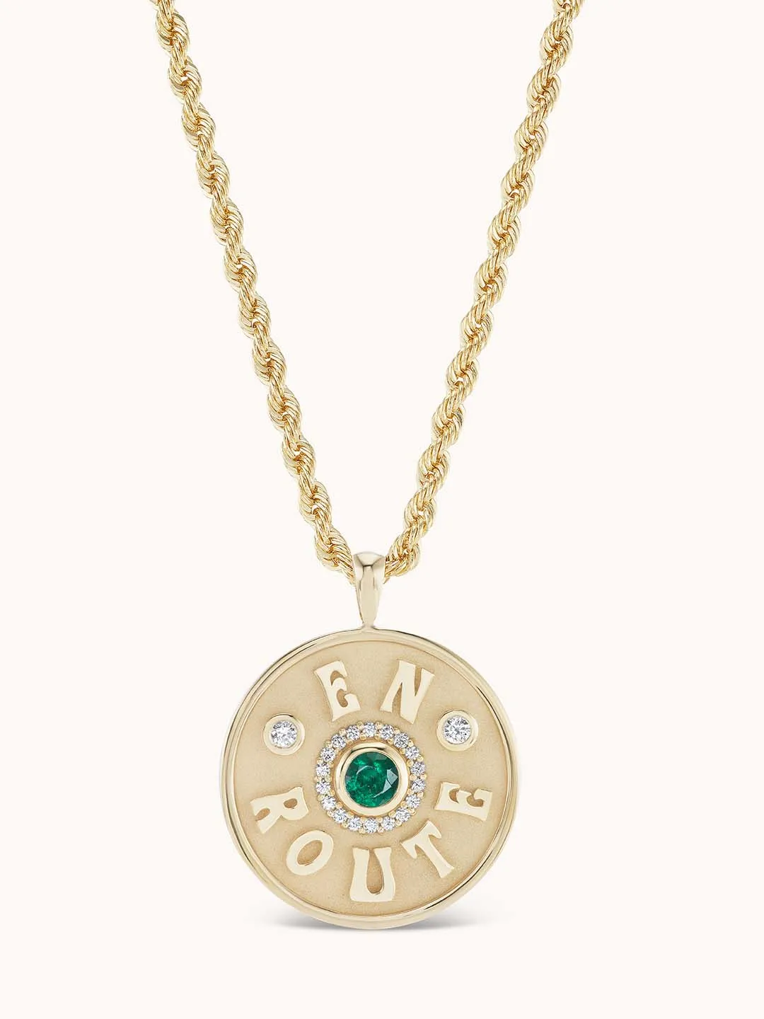 Large En Route Necklace Emerald
