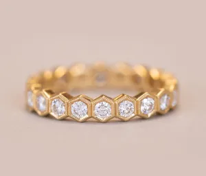 Large Honeycomb Diamond Ring