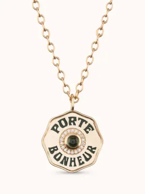 Large Porte Bonheur Green Tourmaline
