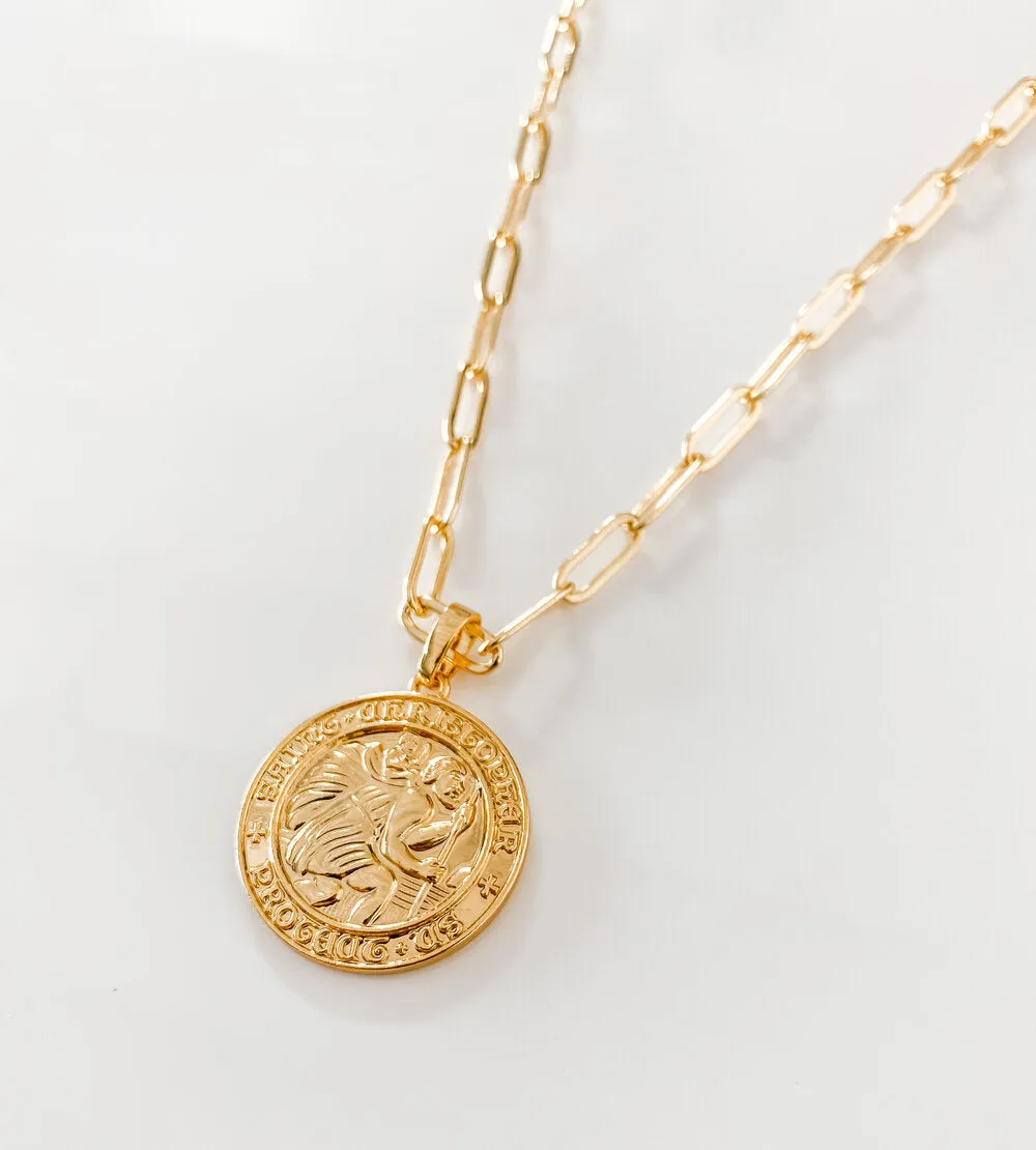 LARGE SAINT CHRISTOPHER PENDANT