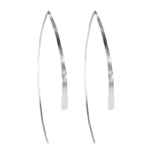 Large Sterling Silver "Wishbone" Earrings