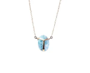 Larimar Scarab Pendant