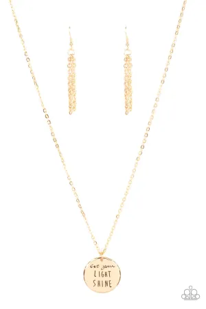 Light It Up Gold Paparazzi Necklace