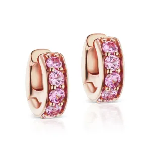 Limited Edition Petite Chubby Gemstone Hoop Earrings
