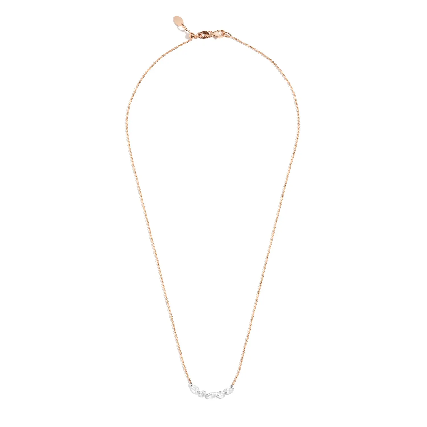 Lina Floating Diamond Link Necklace