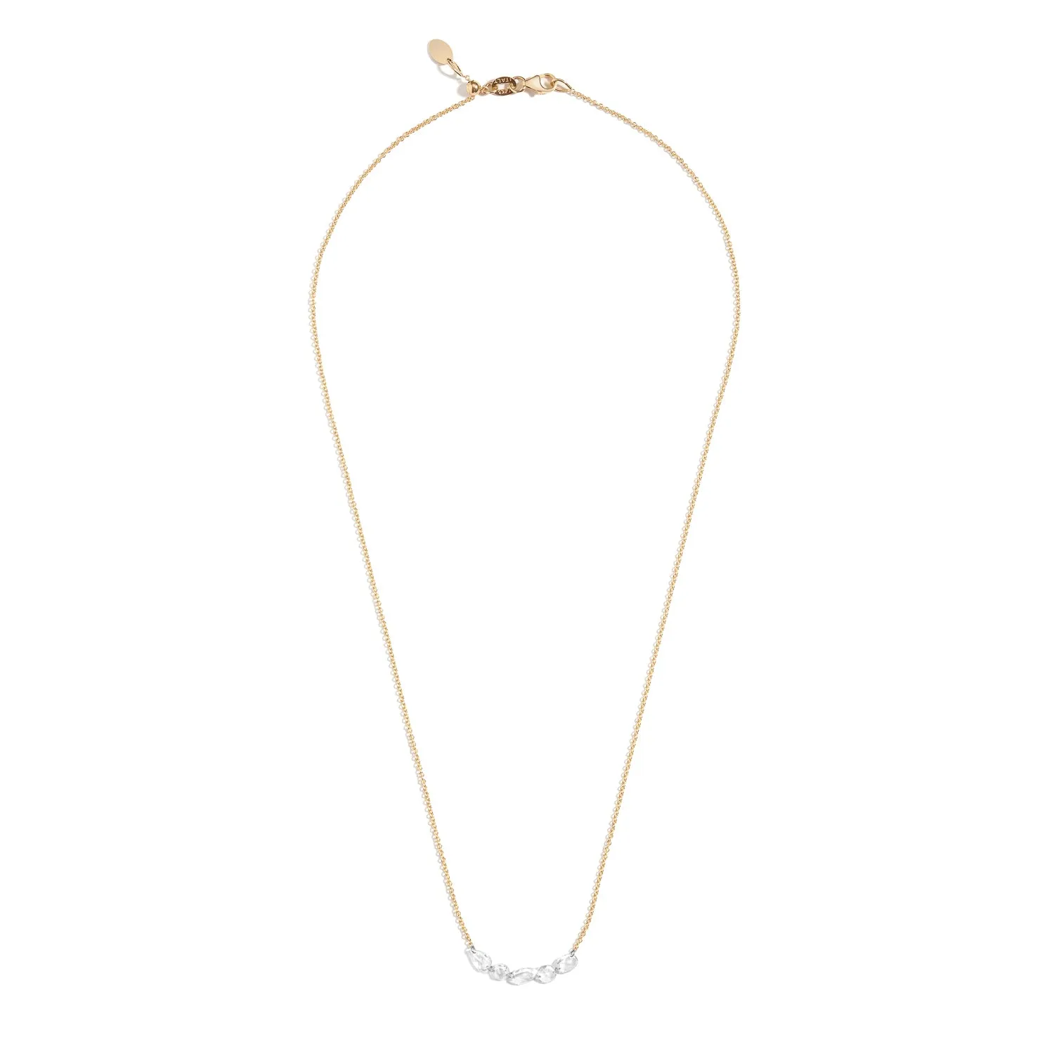 Lina Floating Diamond Link Necklace
