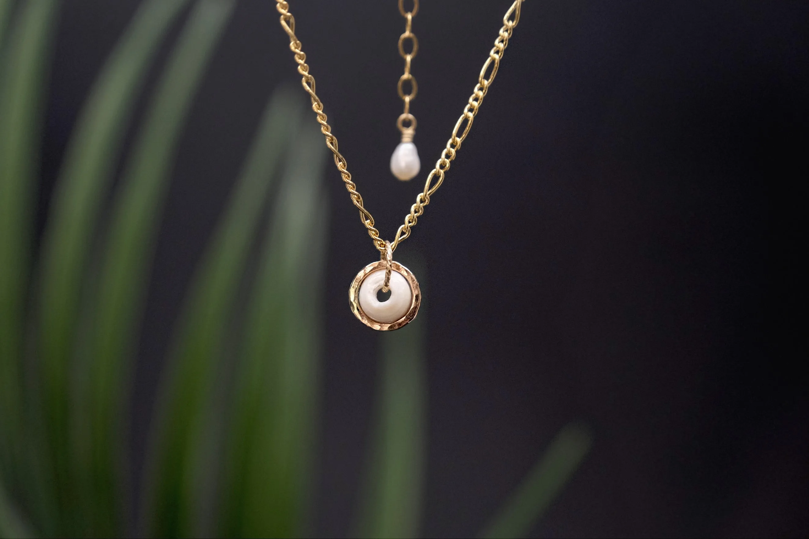 Link Chain Puka Charm Necklace