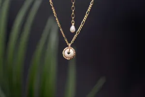 Link Chain Puka Charm Necklace
