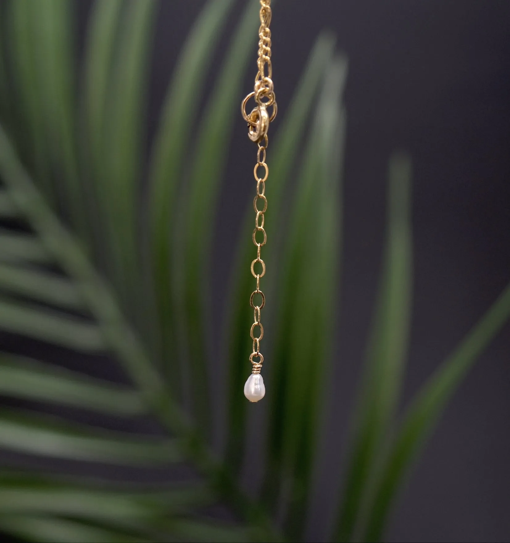 Link Chain Puka Charm Necklace