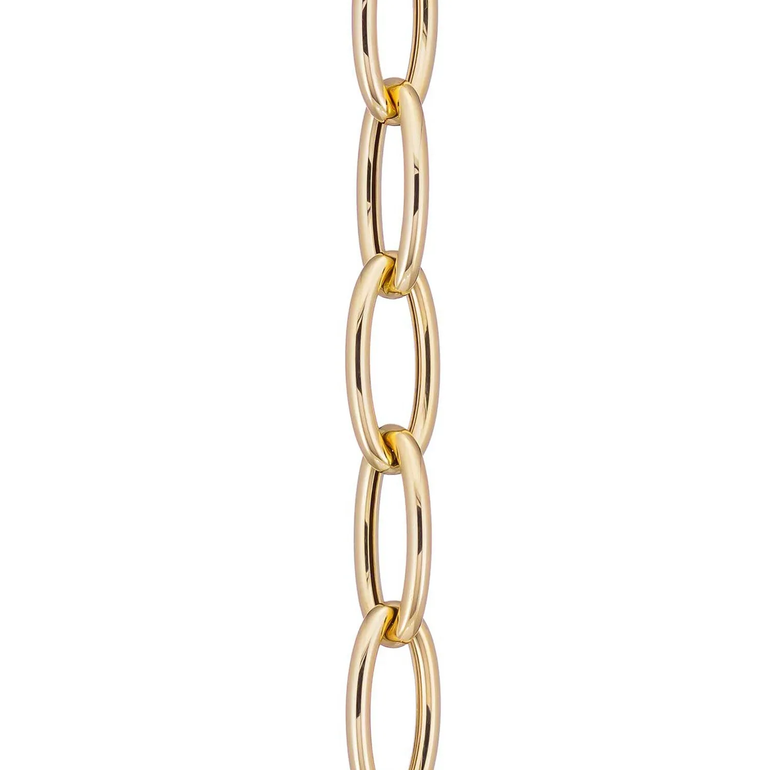 Long Oval Chain Bracelets with Square Carabiner