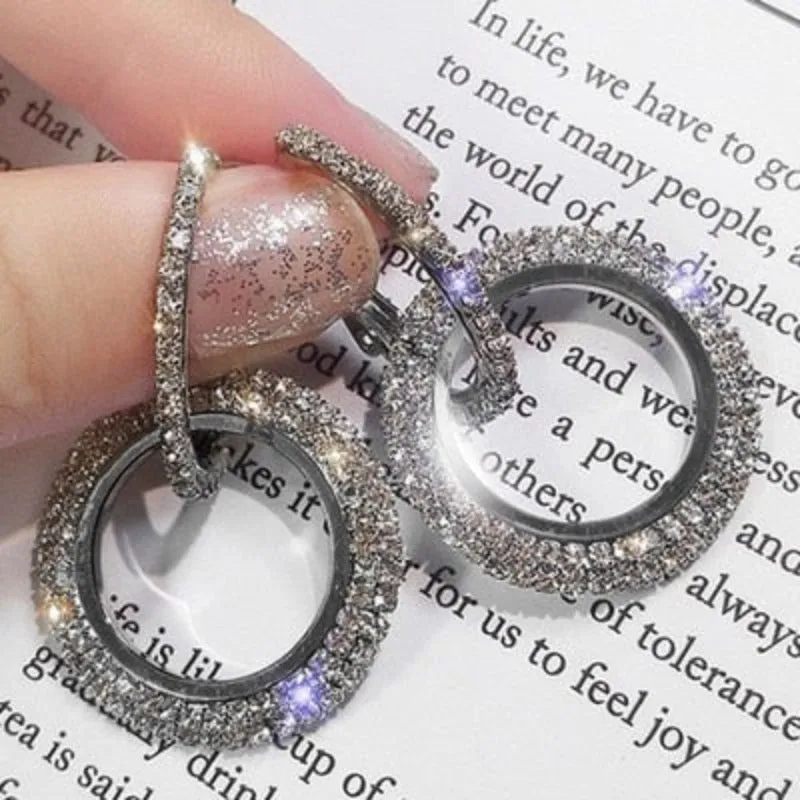 Long Tassel Bird Drop Earrings Sapphire Women's Wedding Jewelry