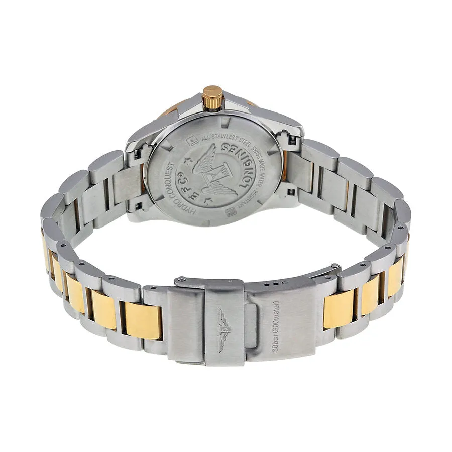 Longines HydroConquest White Pearl Dial Ladies Watch L3.298.3.87.7
