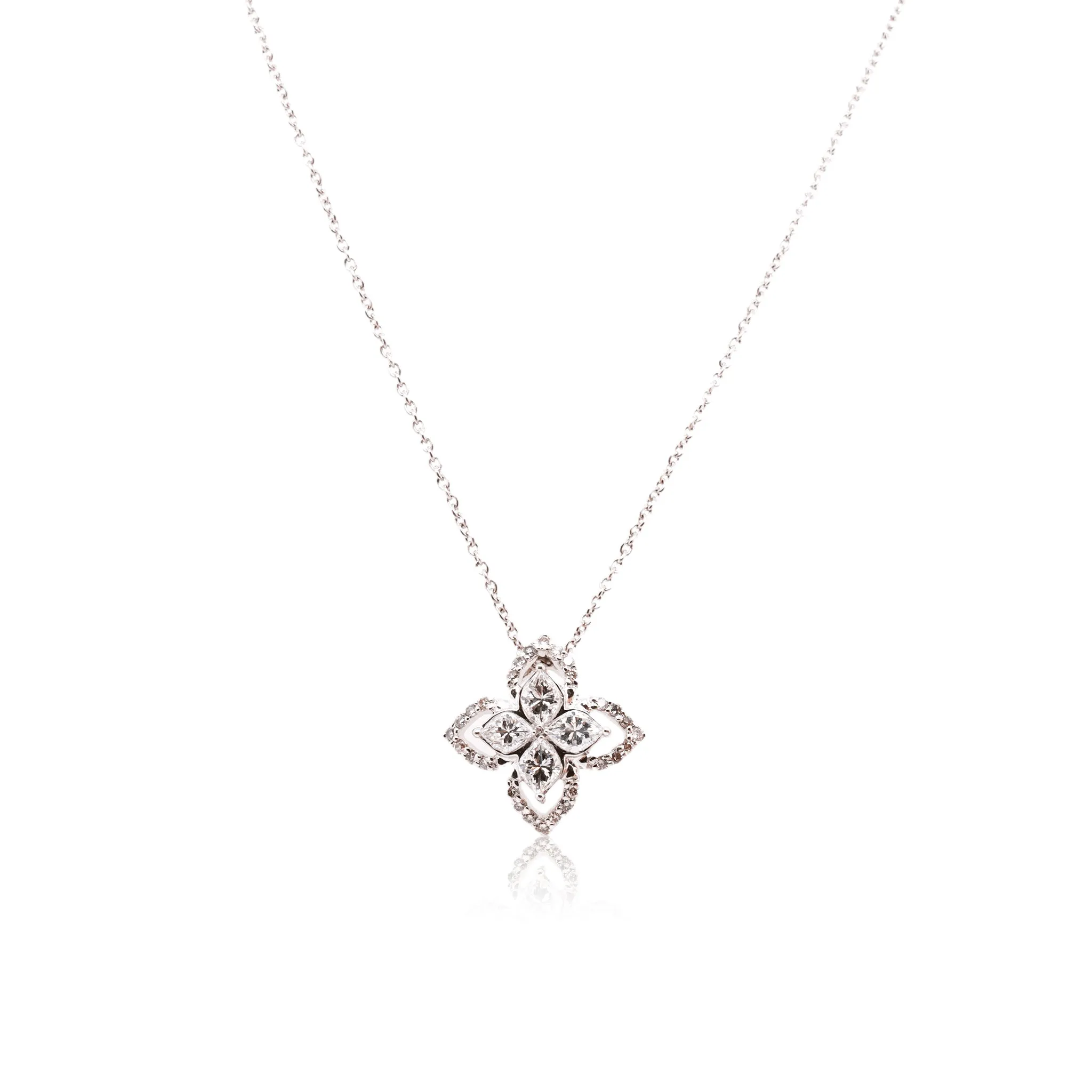 Lucky Clover Diamond Necklace